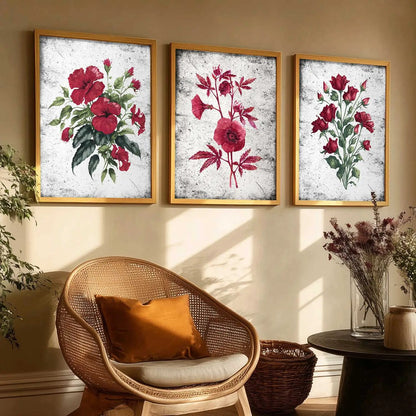 Floral  Wall Art Paintings for Living Room - Wall Poster With frames