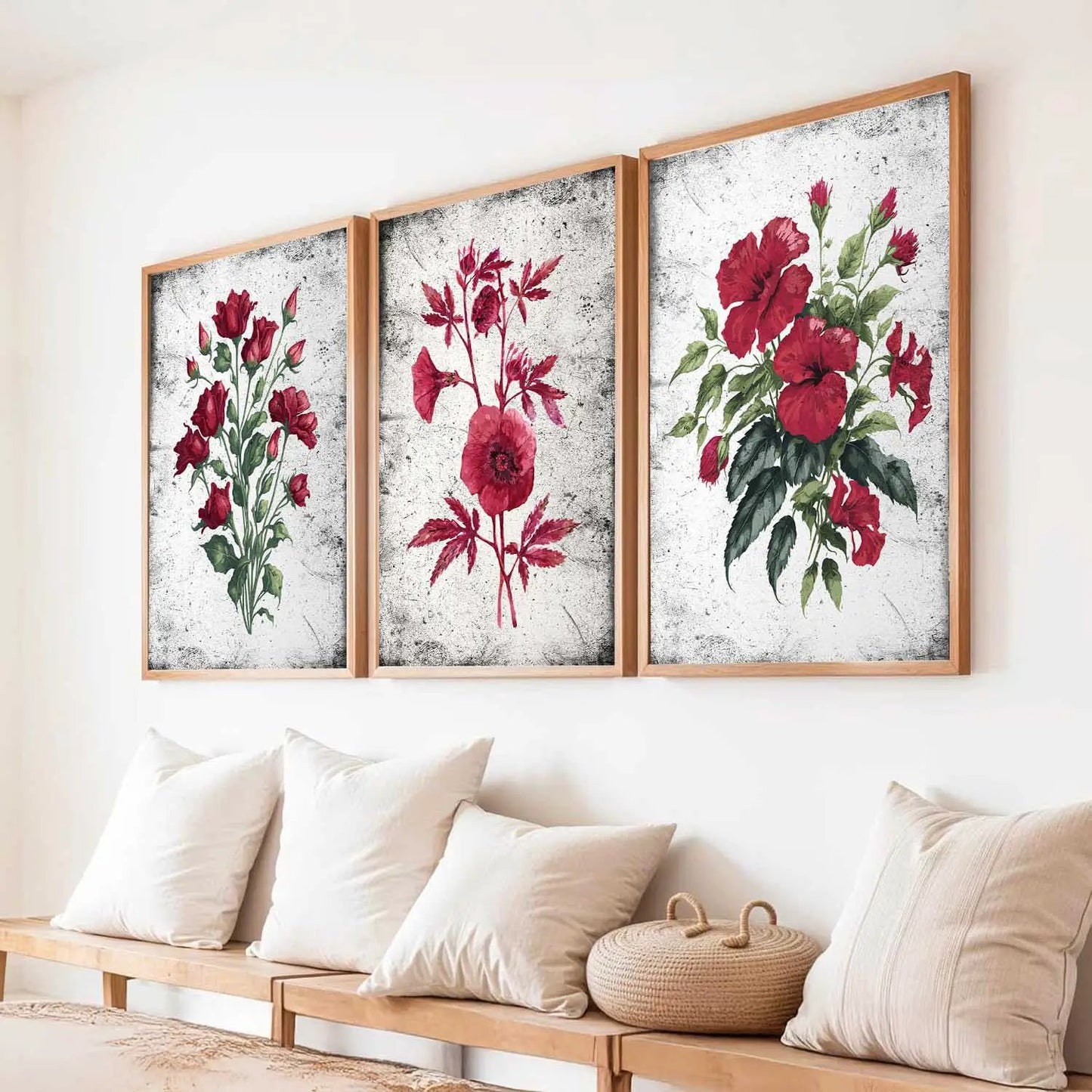 Floral  Wall Art Paintings for Living Room - Wall Poster With frames