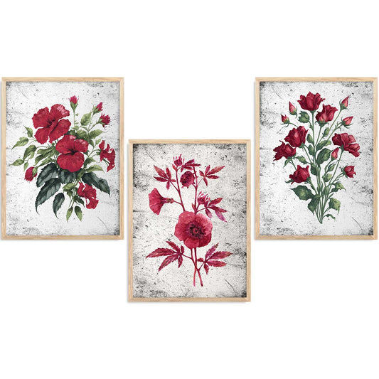 Floral  Wall Art Paintings for Living Room - Wall Poster With frames