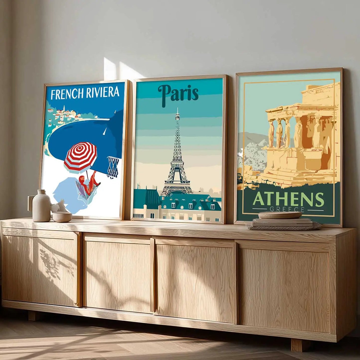 City  Wall Art Paintings for Living Room - Wall Poster With frames