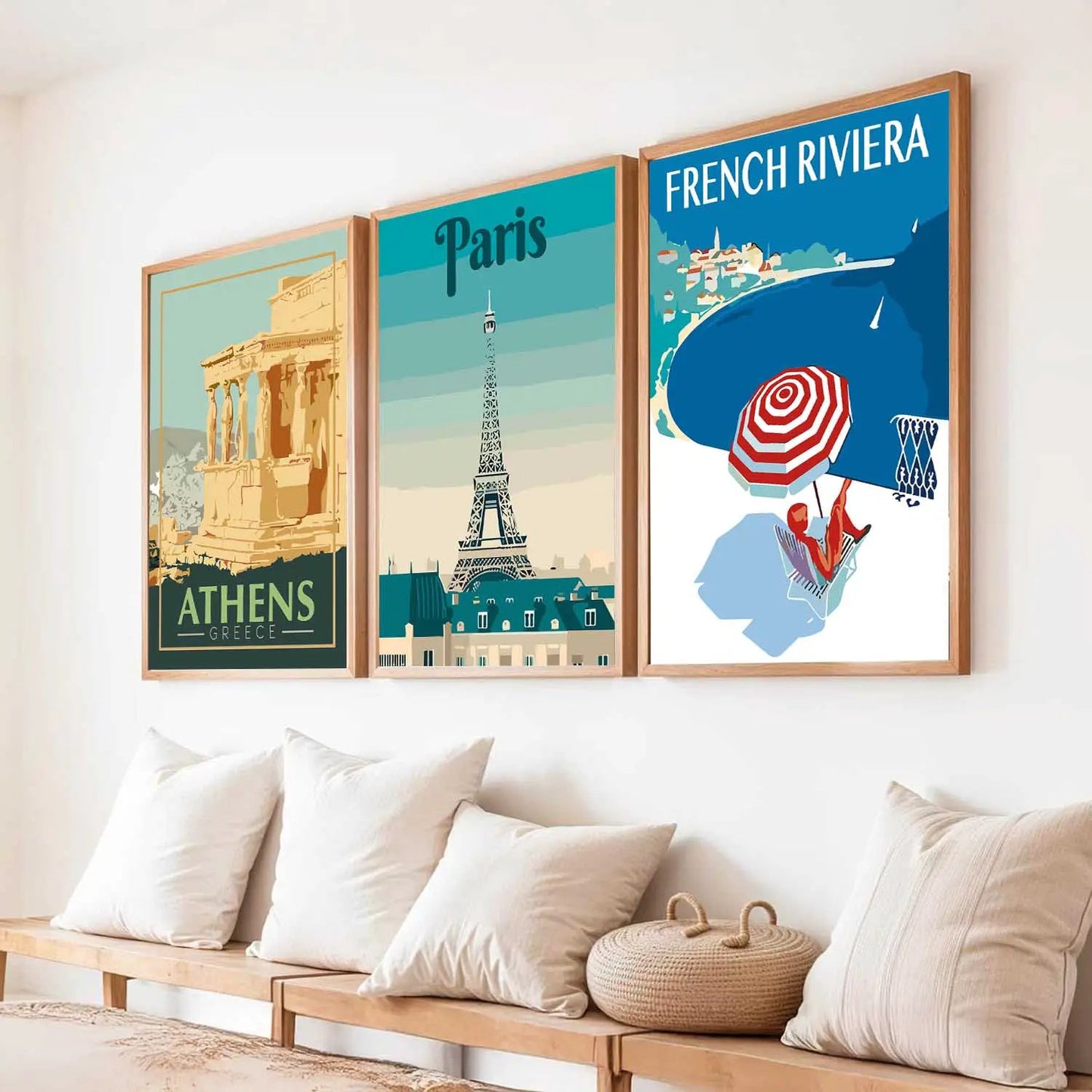 City  Wall Art Paintings for Living Room - Wall Poster With frames