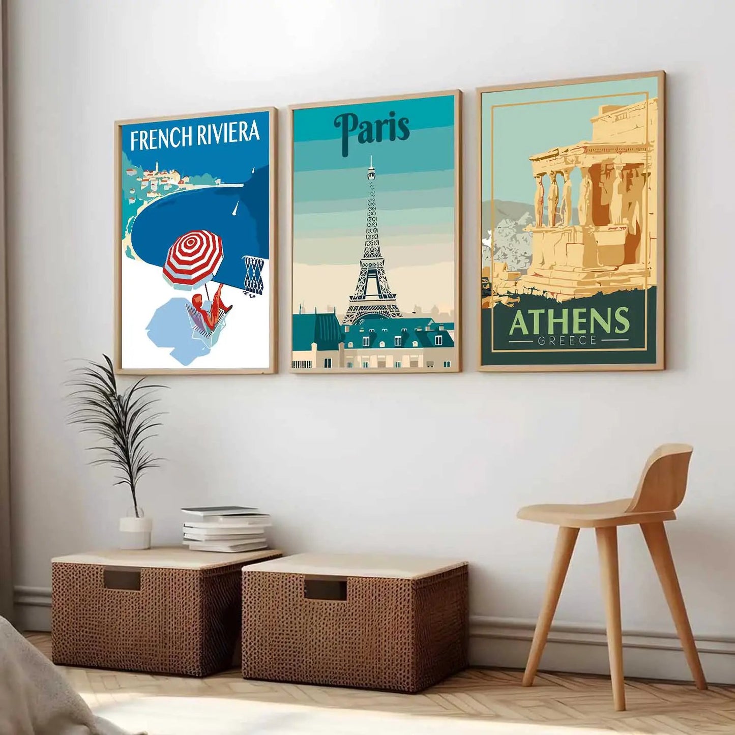 City  Wall Art Paintings for Living Room - Wall Poster With frames