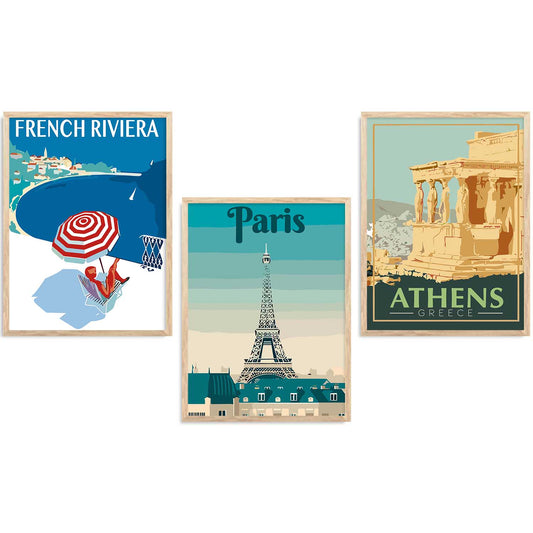 City  Wall Art Paintings for Living Room - Wall Poster With frames