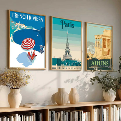 City  Wall Art Paintings for Living Room - Wall Poster With frames