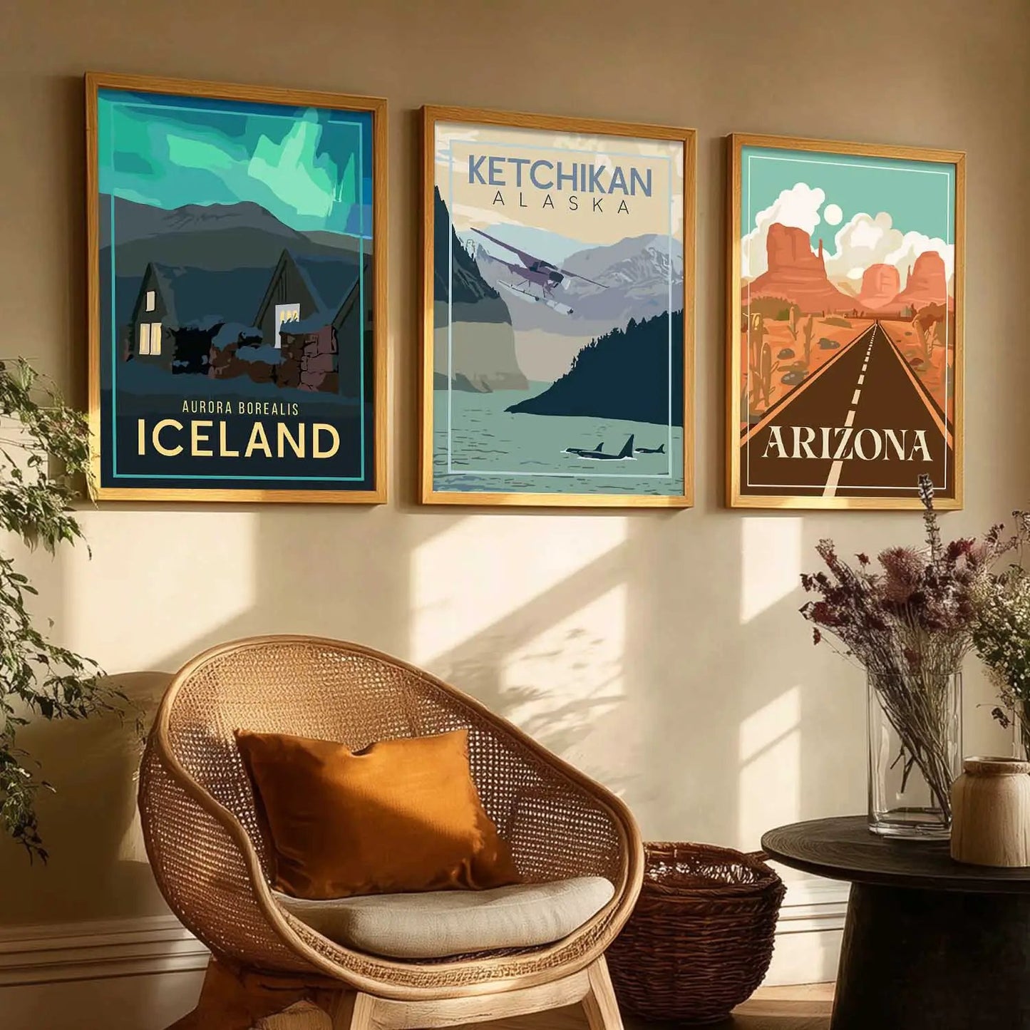 travel Wall Art Paintings for Living Room - Wall Poster With frames by Kotart store