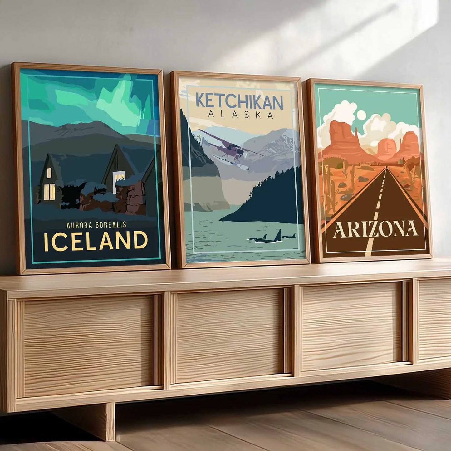 travel Wall Art Paintings for Living Room - Wall Poster With frames by Kotart store
