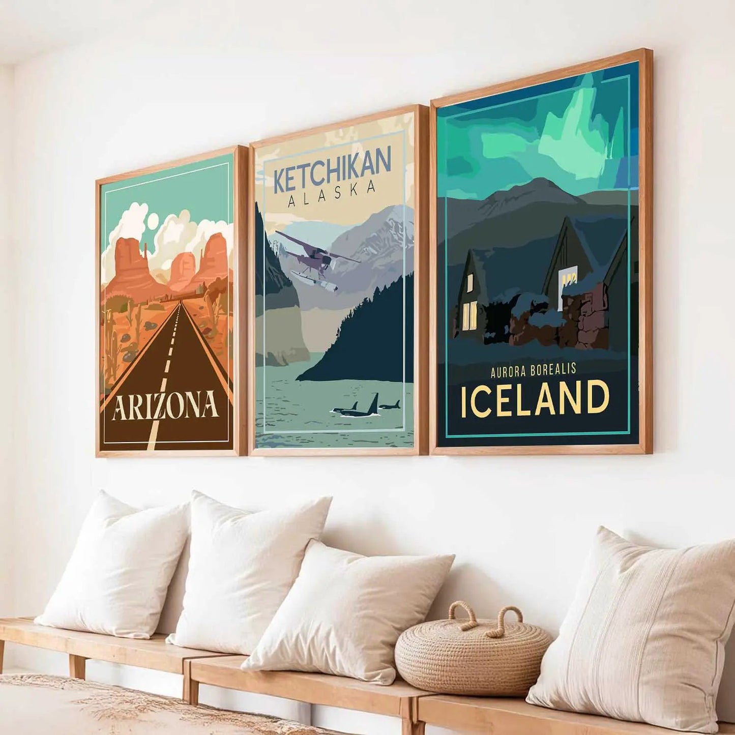 travel Wall Art Paintings for Living Room - Wall Poster With frames by Kotart store
