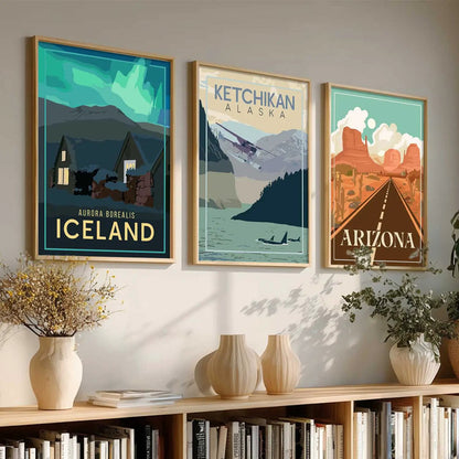 travel Wall Art Paintings for Living Room - Wall Poster With frames by Kotart store