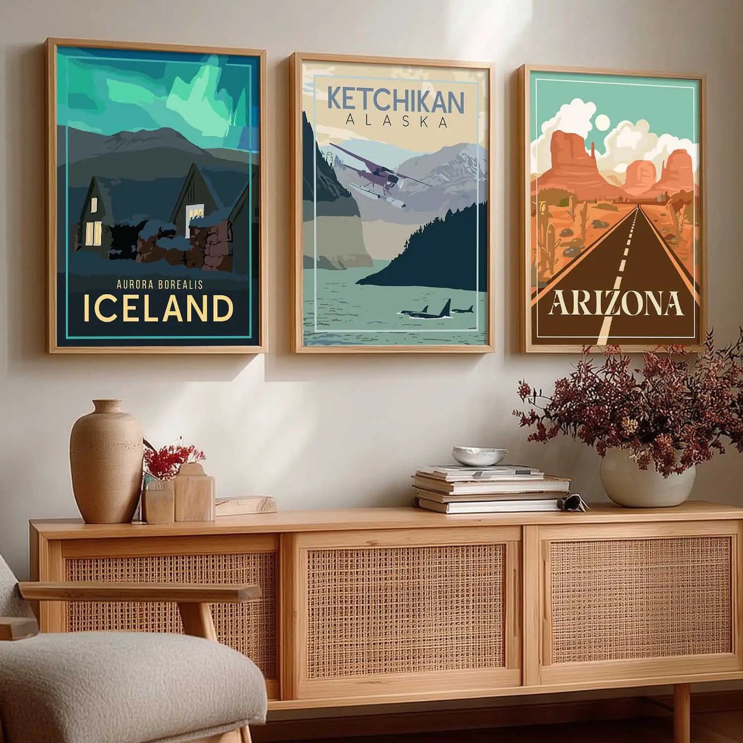 travel Wall Art Paintings for Living Room - Wall Poster With frames by Kotart store