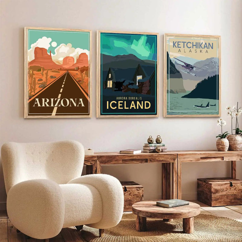 travel Wall Art Paintings for Living Room - Wall Poster With frames by Kotart store