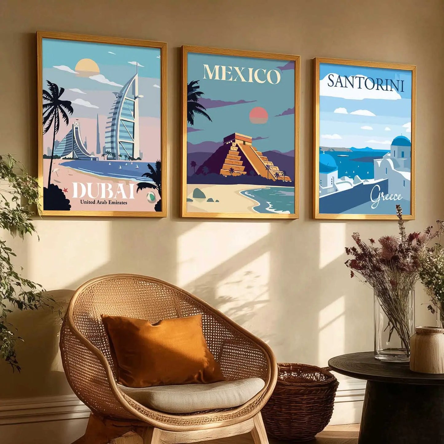 travel Wall Art Paintings for Living Room - Wall Poster With frames by Kotart store