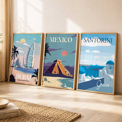 travel  Wall  Art Paintings for Living Room - Wall Poster With frames