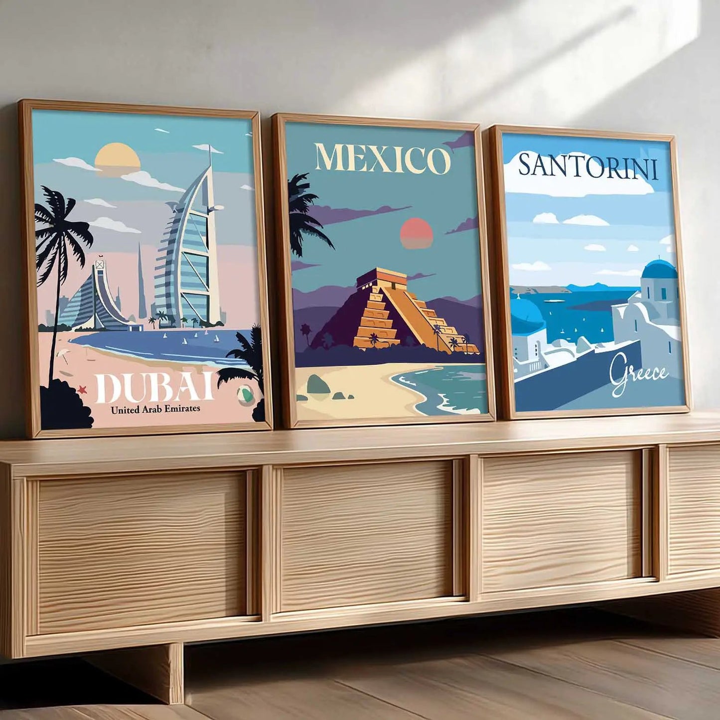 travel Wall Art Paintings for Living Room - Wall Poster With frames by Kotart store