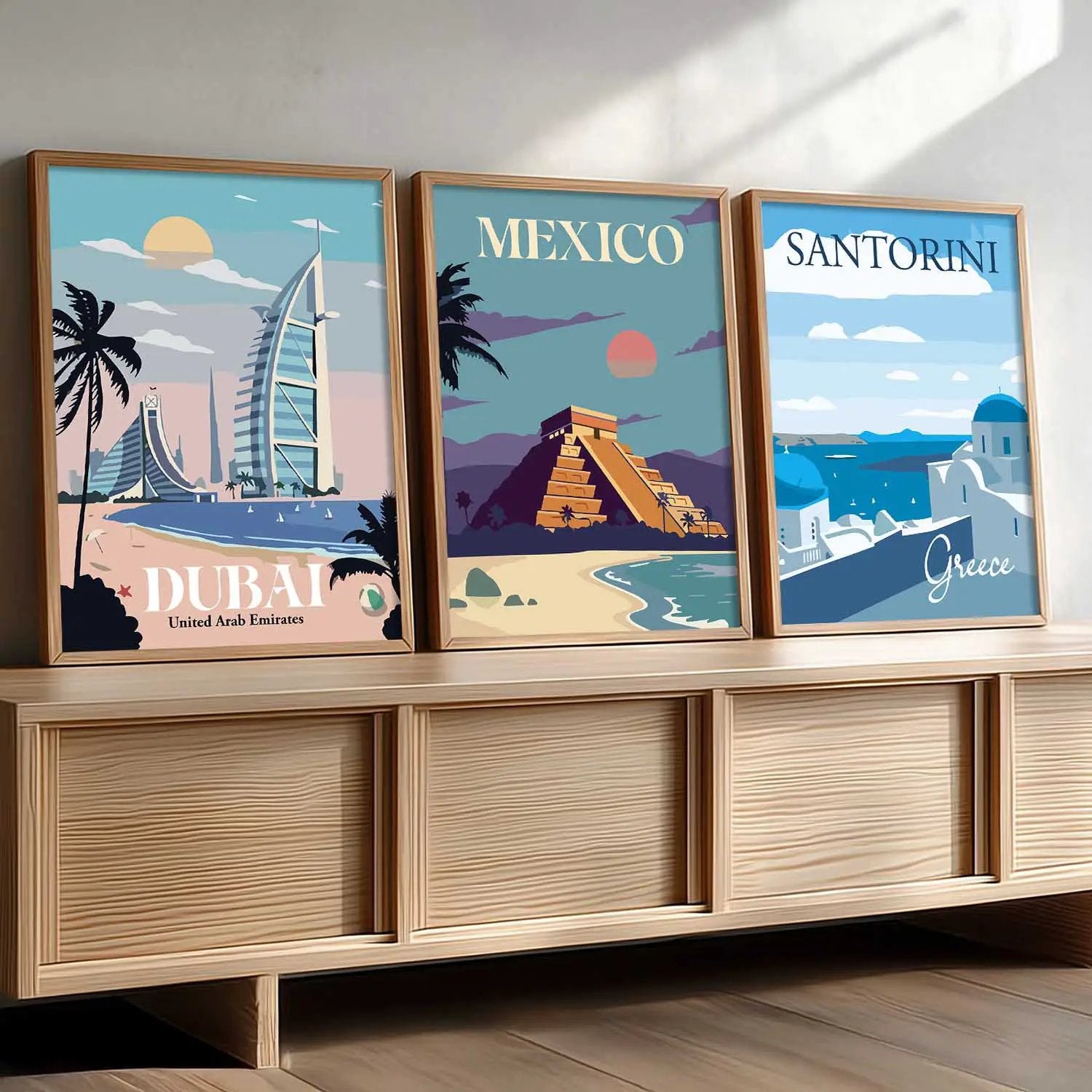 travel Wall Art Paintings for Living Room - Wall Poster With frames by Kotart store