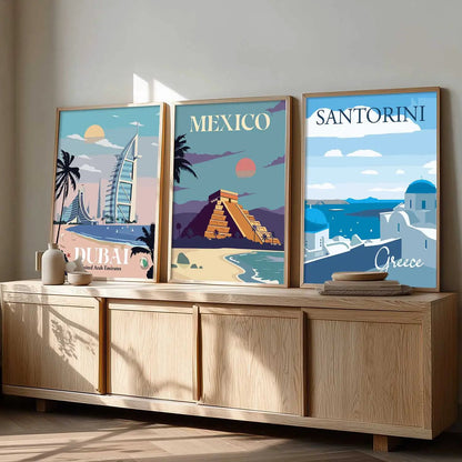 travel Wall Art Paintings for Living Room - Wall Poster With frames by Kotart store