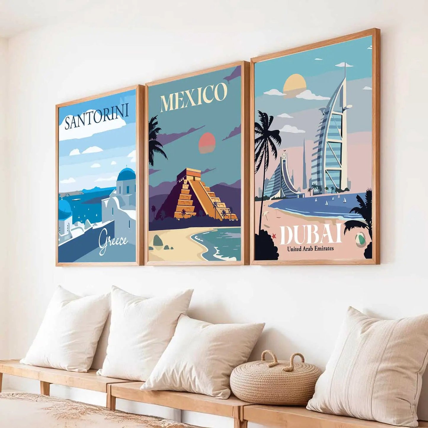 travel Wall Art Paintings for Living Room - Wall Poster With frames by Kotart store