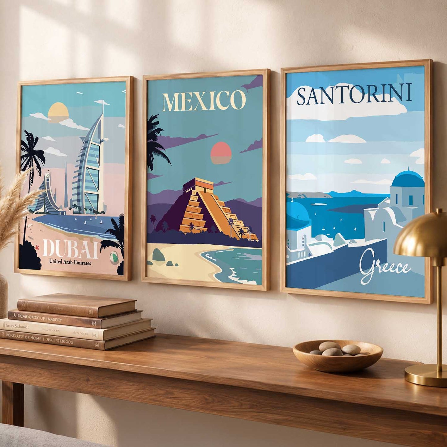 travel  Wall  Art Paintings for Living Room - Wall Poster With frames