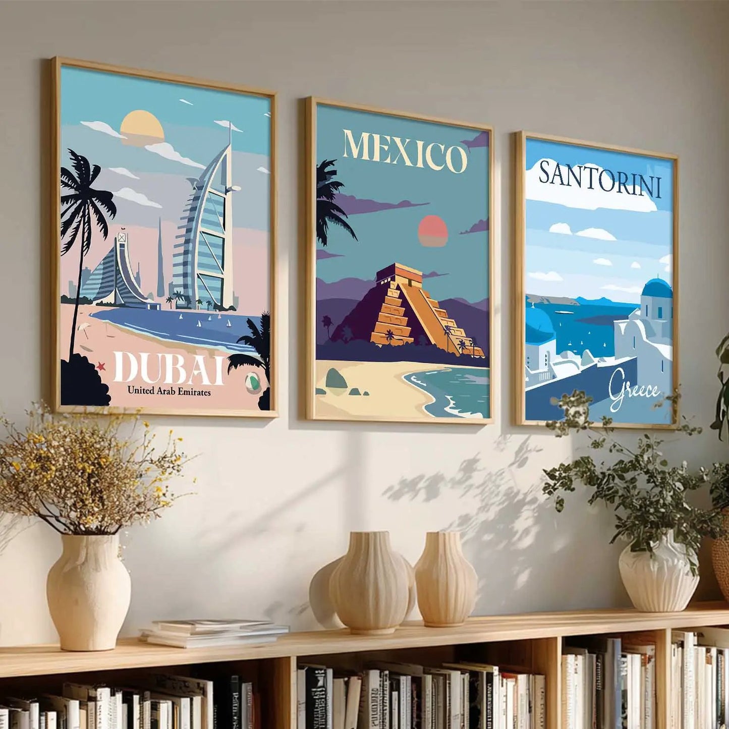 travel Wall Art Paintings for Living Room - Wall Poster With frames by Kotart store