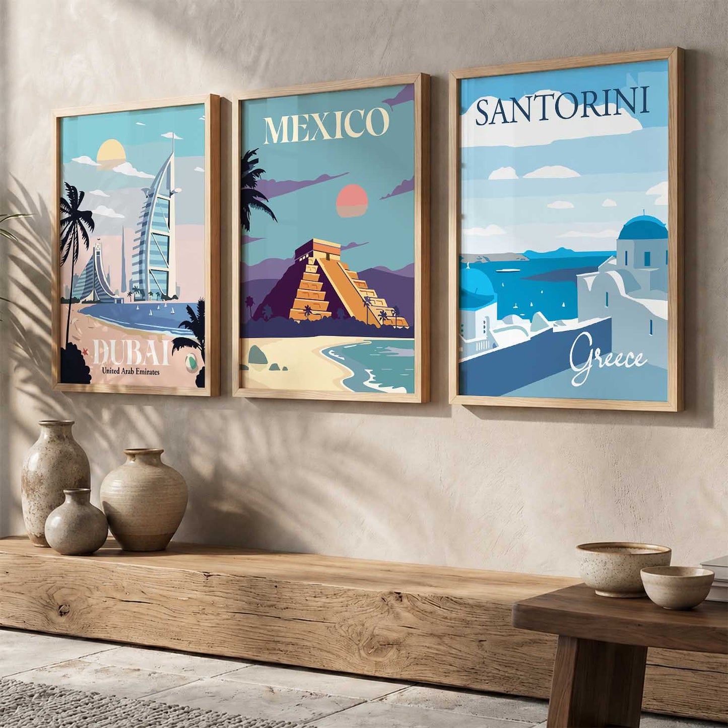 travel  Wall  Art Paintings for Living Room - Wall Poster With frames