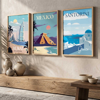 travel  Wall  Art Paintings for Living Room - Wall Poster With frames