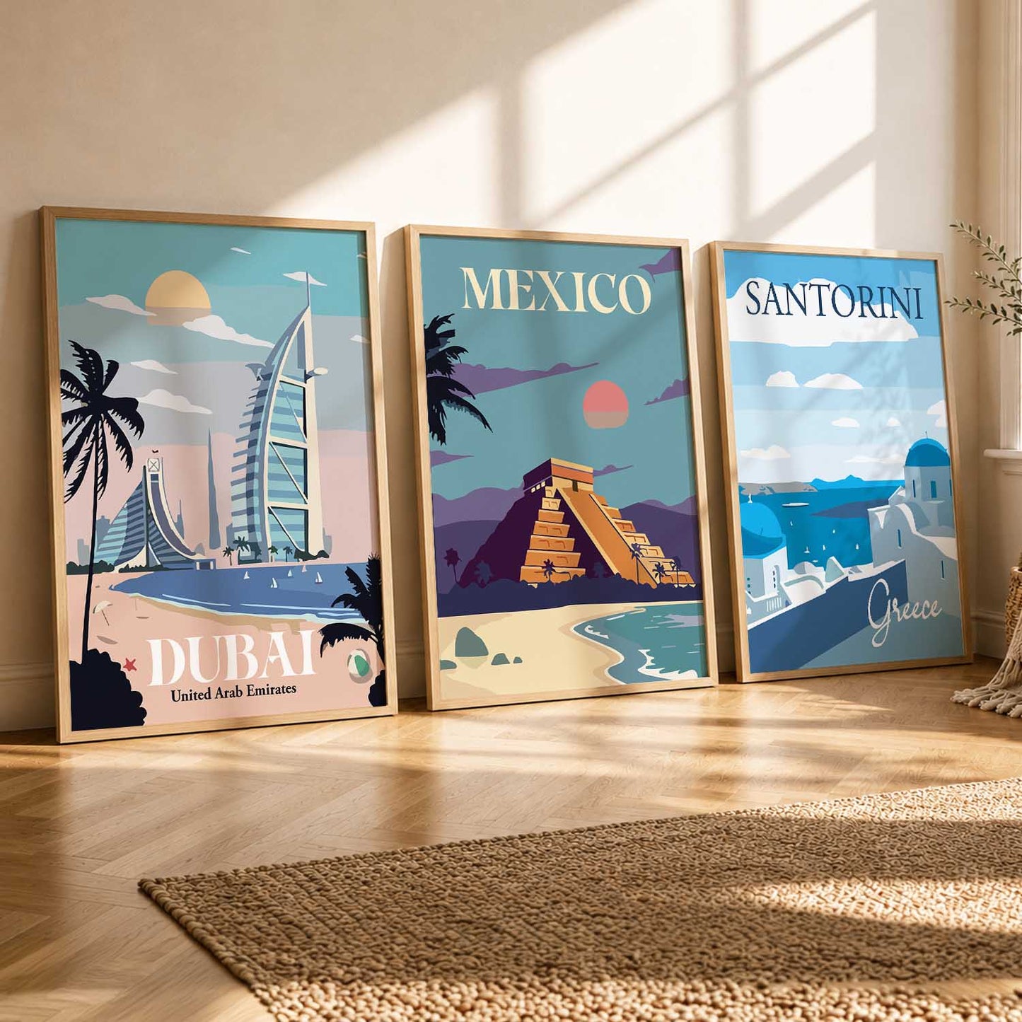 travel  Wall  Art Paintings for Living Room - Wall Poster With frames