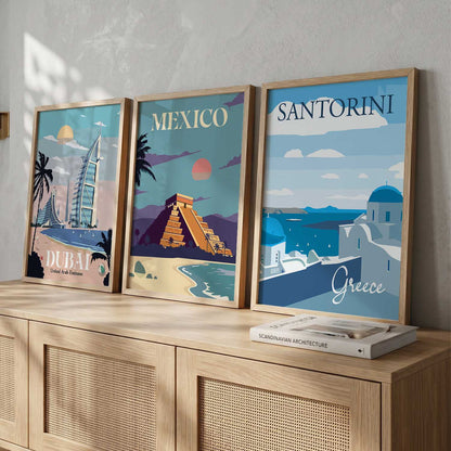 travel  Wall  Art Paintings for Living Room - Wall Poster With frames