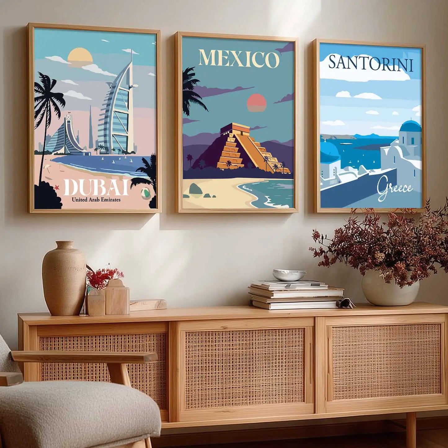 travel Wall Art Paintings for Living Room - Wall Poster With frames by Kotart store