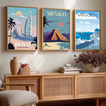 travel Wall Art Paintings for Living Room - Wall Poster With frames by Kotart store