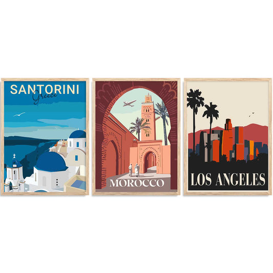 City  Wall Art Paintings for Living Room - Wall Poster With frames