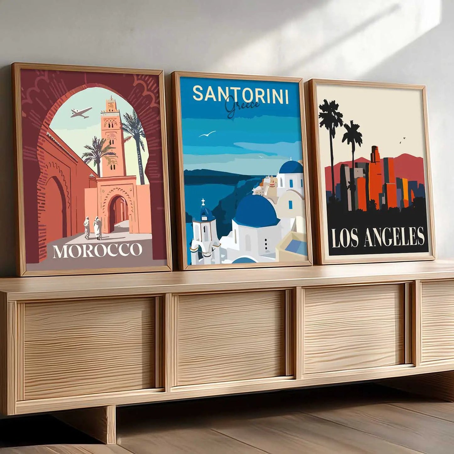 City  Wall Art Paintings for Living Room - Wall Poster With frames