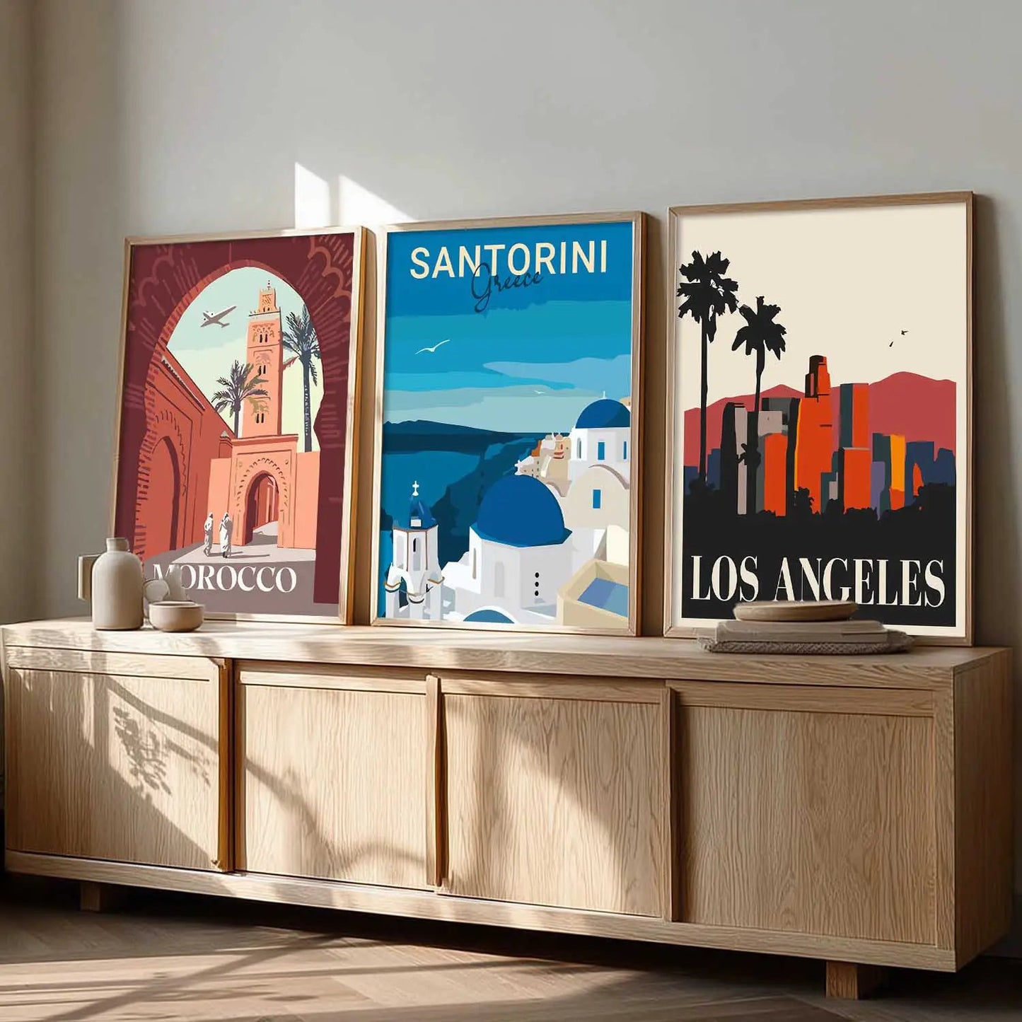 City  Wall Art Paintings for Living Room - Wall Poster With frames
