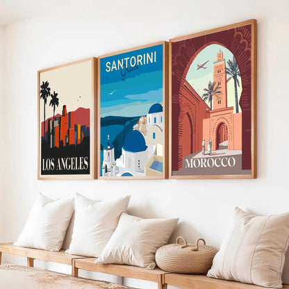 City  Wall Art Paintings for Living Room - Wall Poster With frames