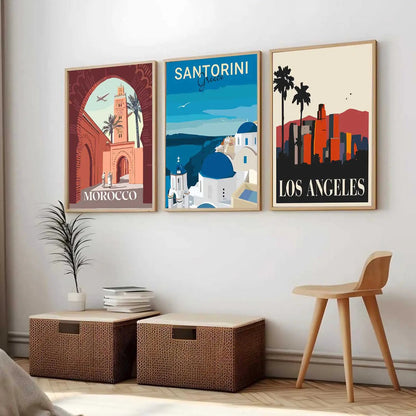 City  Wall Art Paintings for Living Room - Wall Poster With frames