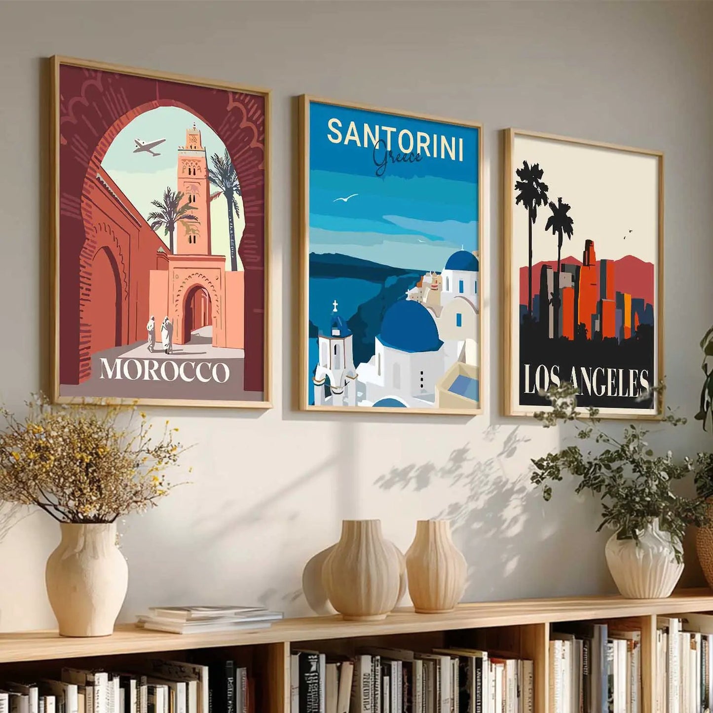 City  Wall Art Paintings for Living Room - Wall Poster With frames