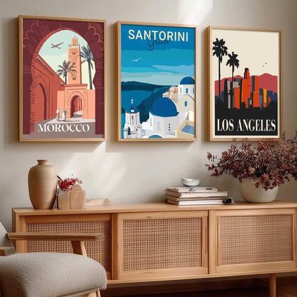 City  Wall Art Paintings for Living Room - Wall Poster With frames