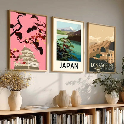 City  Wall  Art Paintings for Living Room - Wall Poster With frames