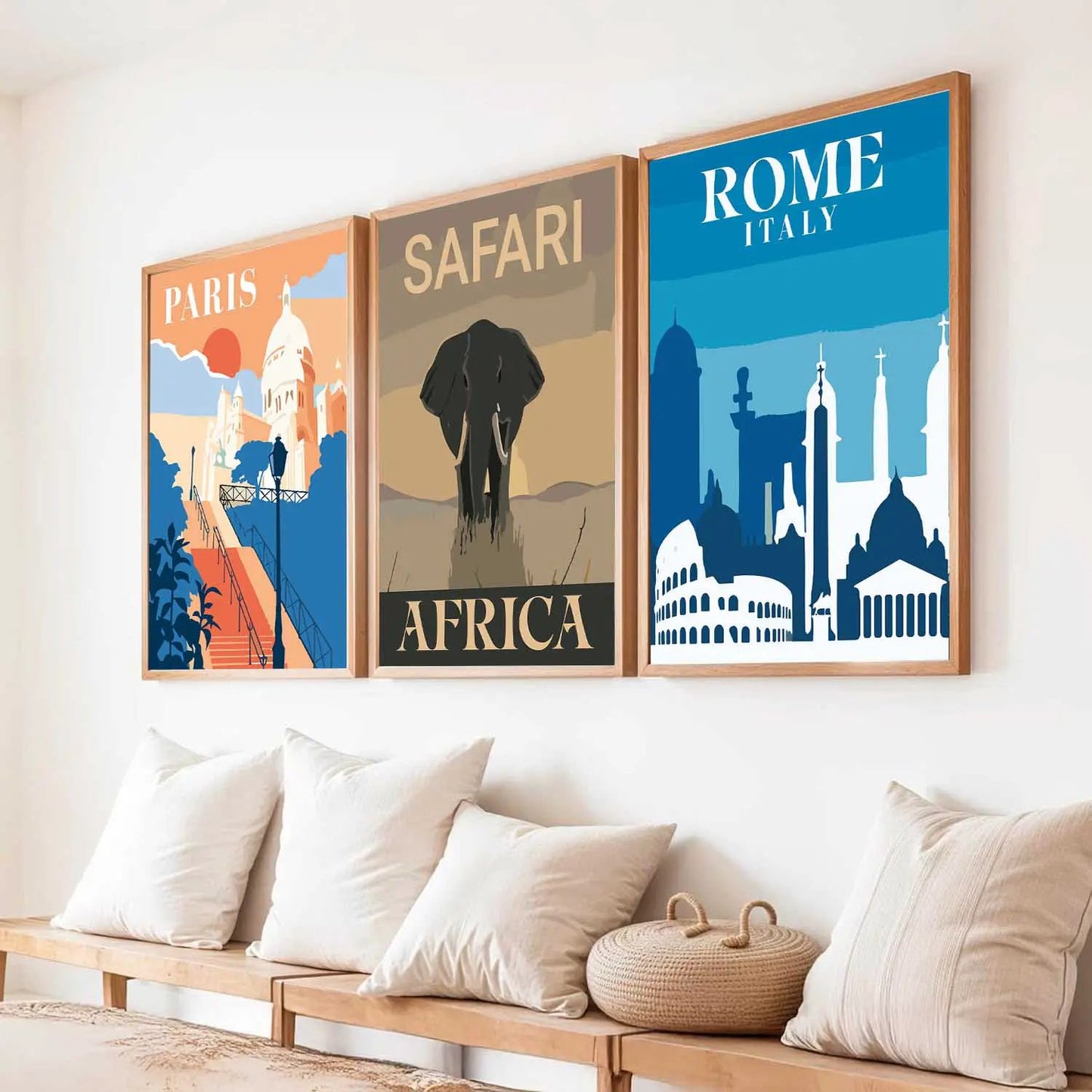 City  Wall   Art Paintings for Living Room - Wall Poster With frames