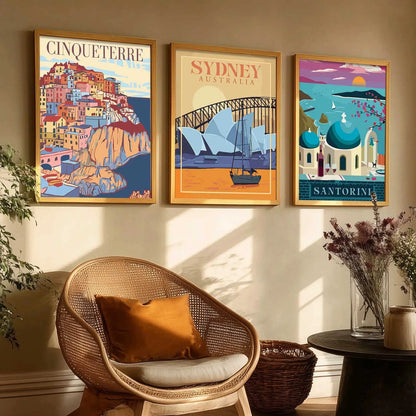 travel Wall Art Paintings for Living Room - Wall Poster With frames by Kotart store