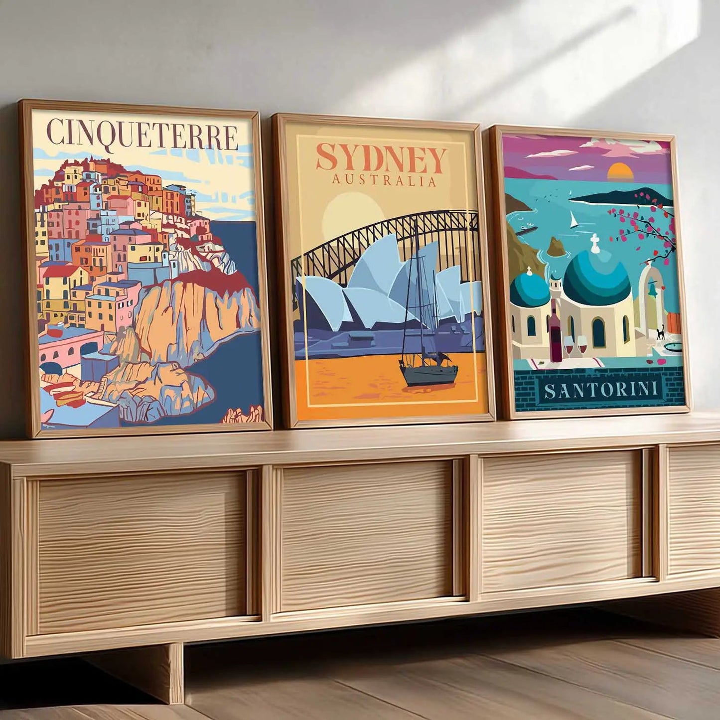 travel Wall Art Paintings for Living Room - Wall Poster With frames by Kotart store