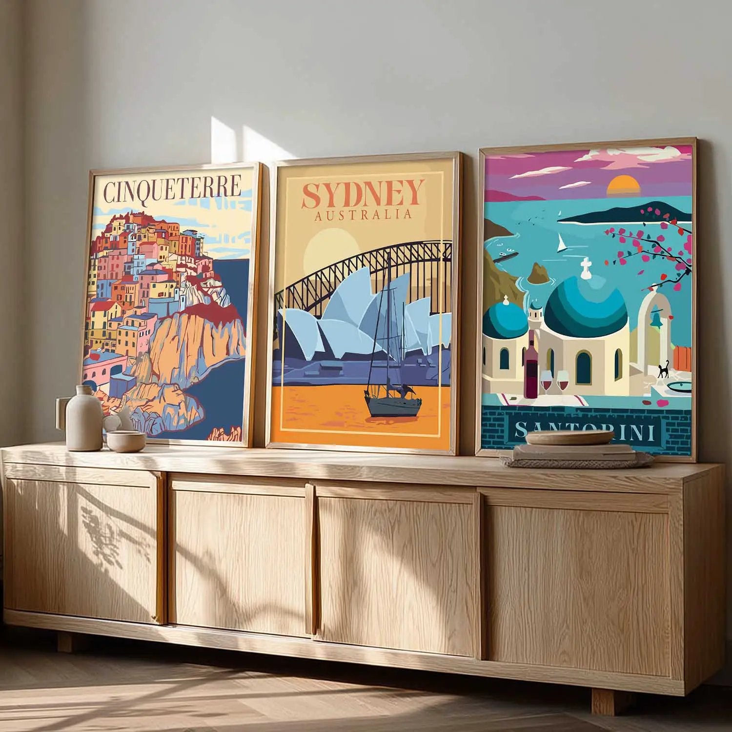 travel Wall Art Paintings for Living Room - Wall Poster With frames by Kotart store