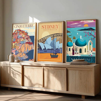 travel Wall Art Paintings for Living Room - Wall Poster With frames by Kotart store