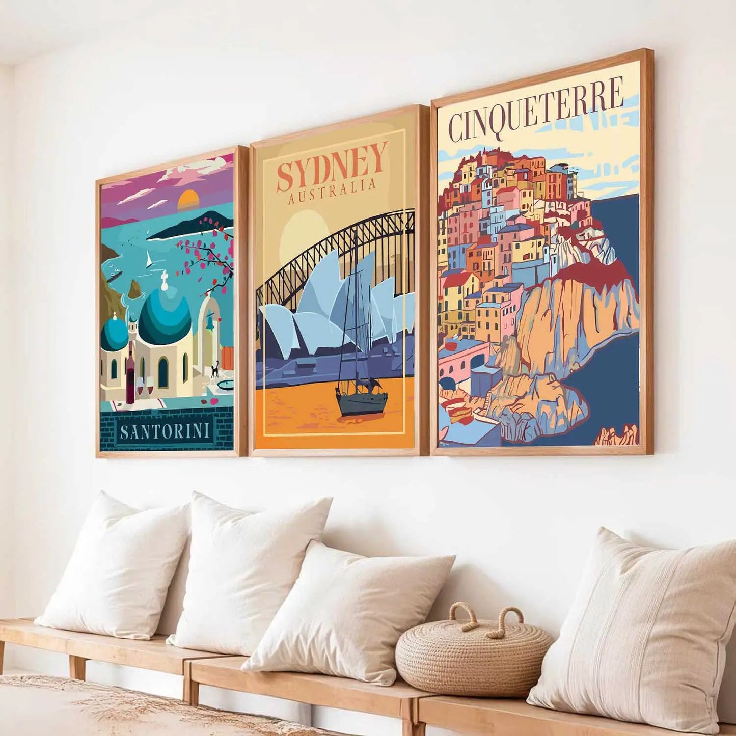 travel Wall Art Paintings for Living Room - Wall Poster With frames by Kotart store