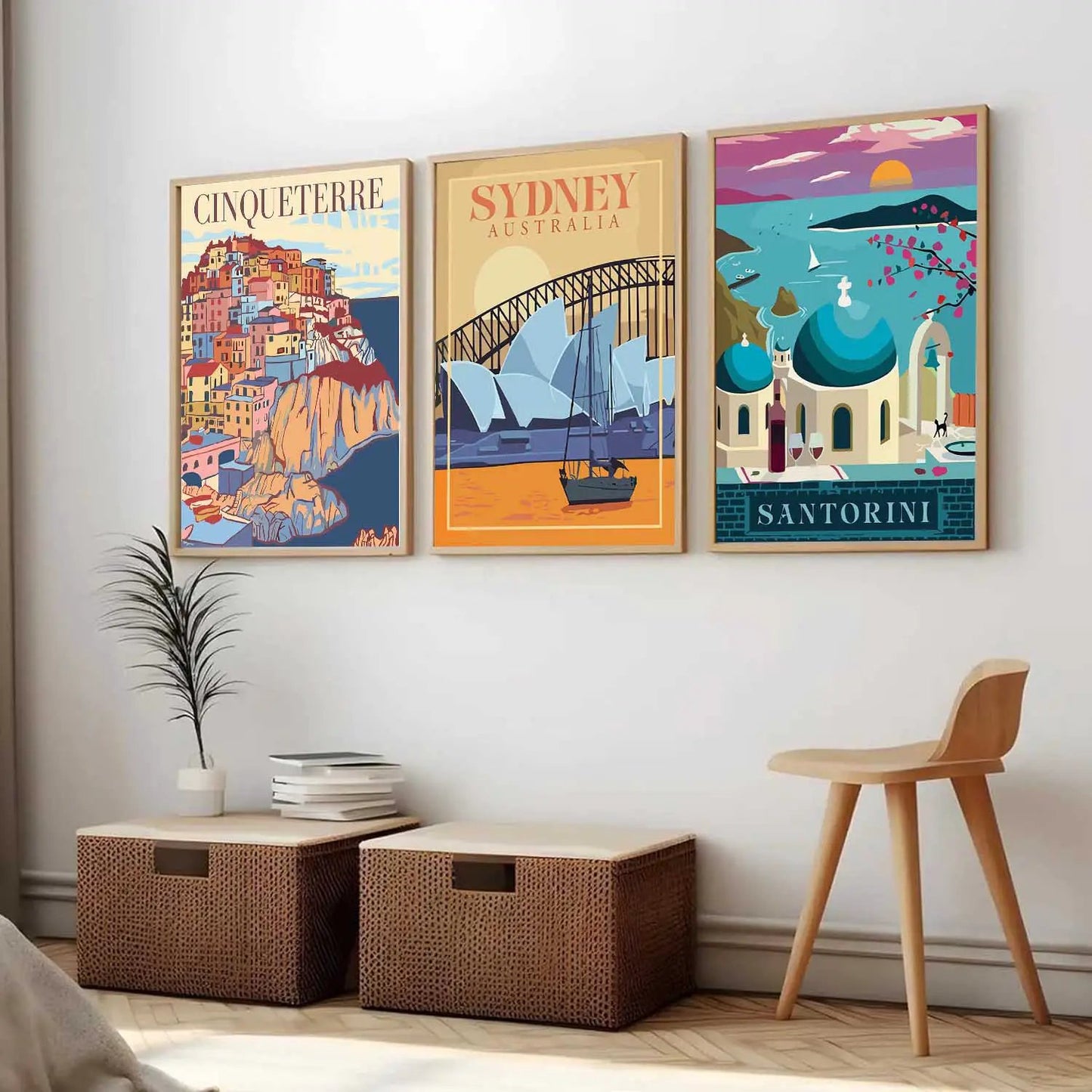 travel Wall Art Paintings for Living Room - Wall Poster With frames by Kotart store