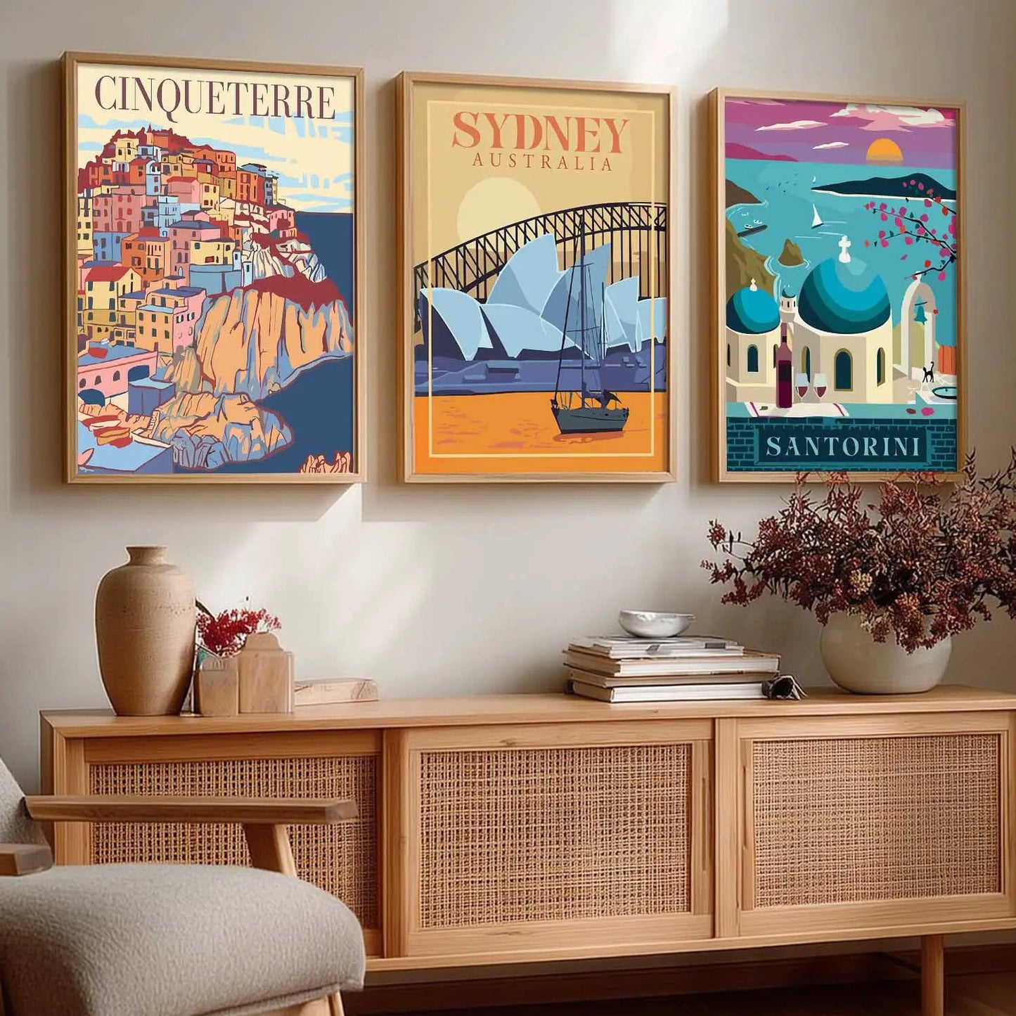 travel Wall Art Paintings for Living Room - Wall Poster With frames by Kotart store
