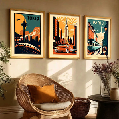 travel Wall Art Paintings for Living Room - Wall Poster With frames by Kotart store