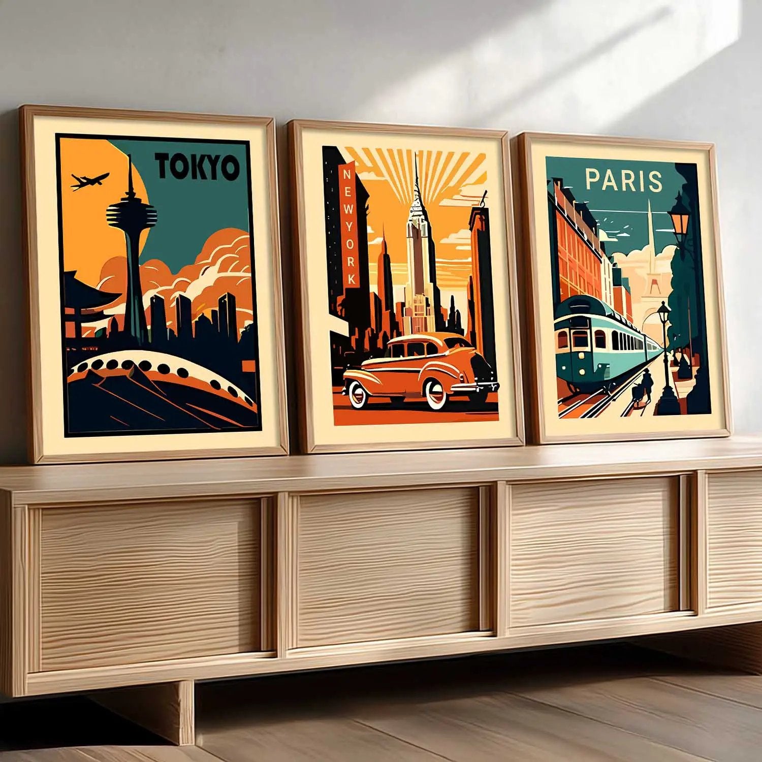 travel Wall Art Paintings for Living Room - Wall Poster With frames by Kotart store