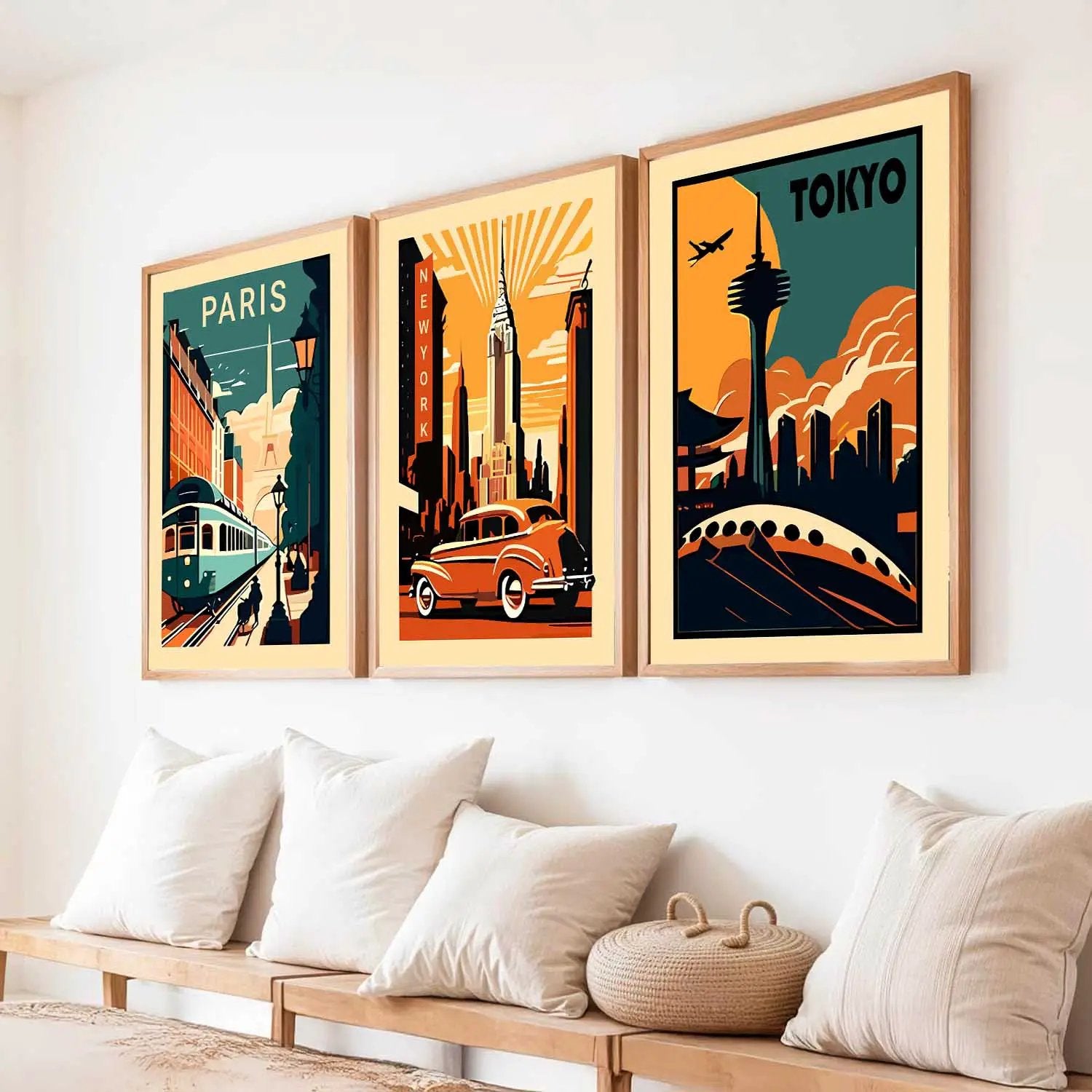 travel Wall Art Paintings for Living Room - Wall Poster With frames by Kotart store