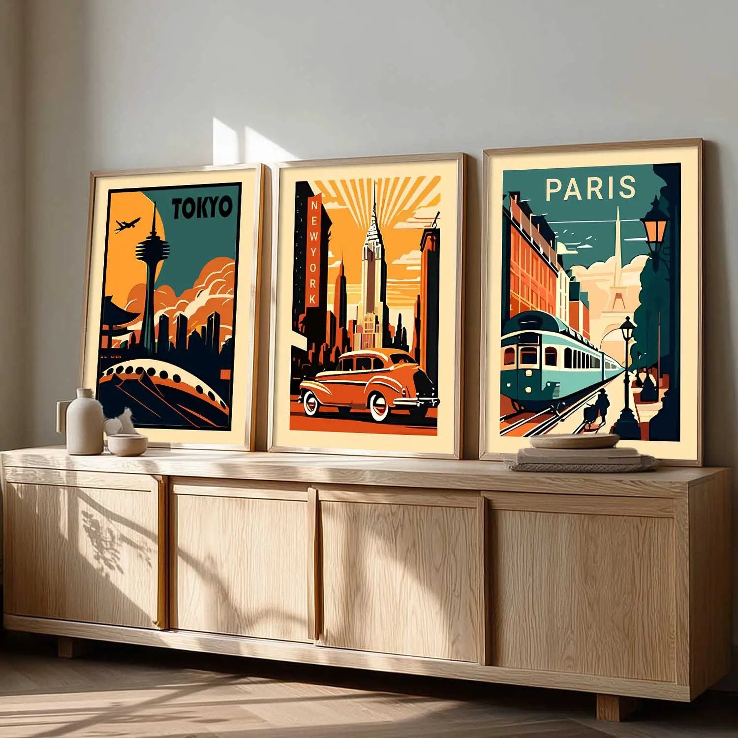 travel Wall Art Paintings for Living Room - Wall Poster With frames by Kotart store