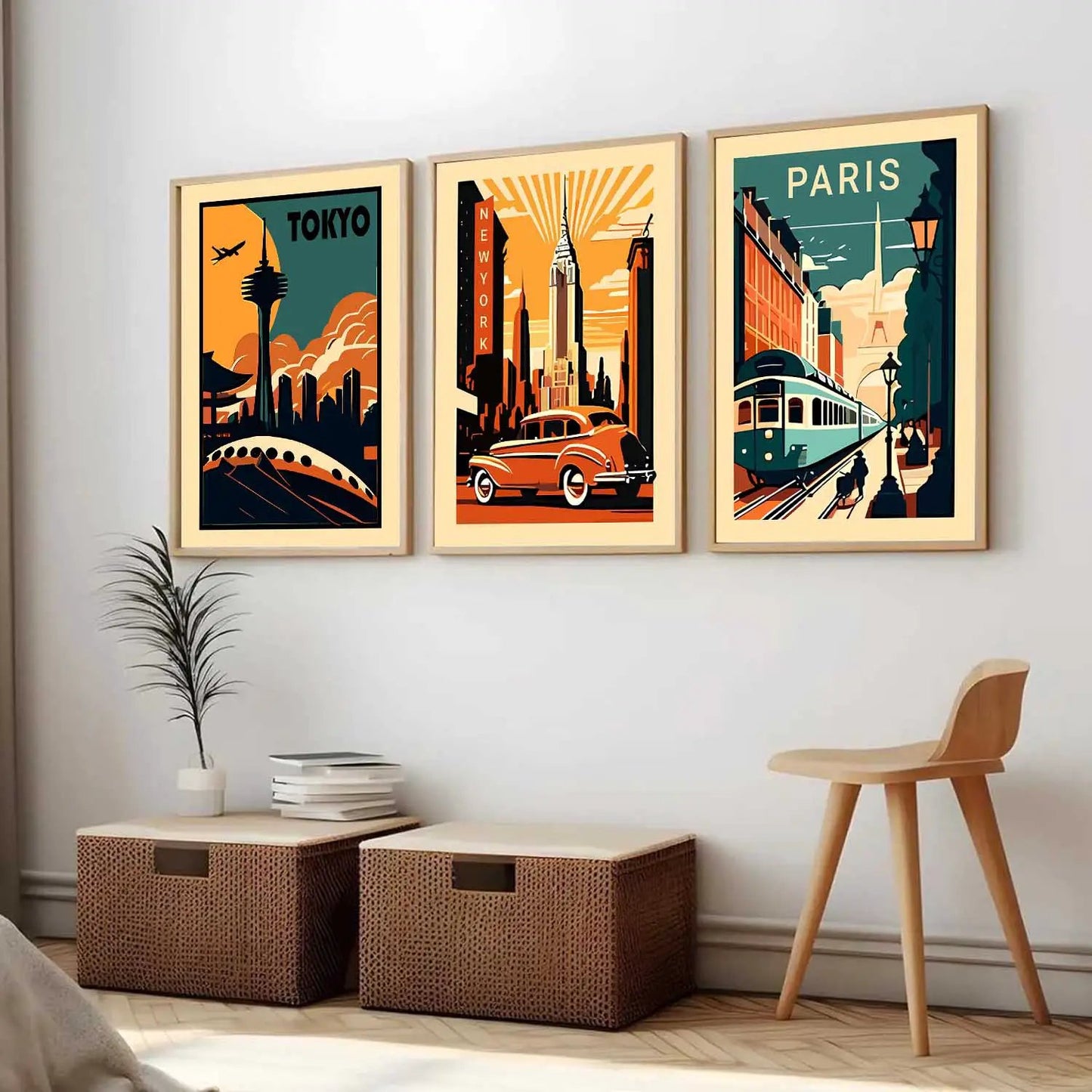travel Wall Art Paintings for Living Room - Wall Poster With frames by Kotart store