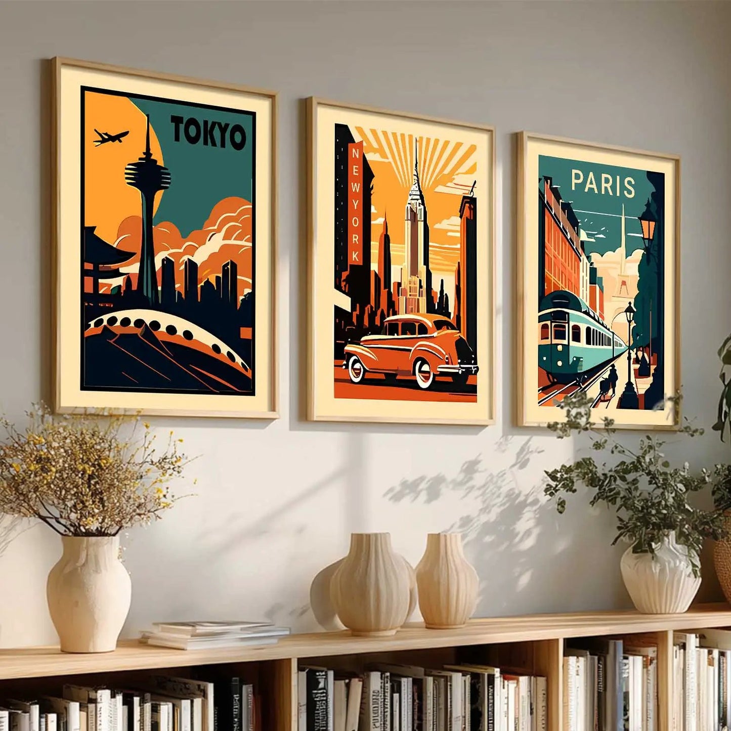 travel Wall Art Paintings for Living Room - Wall Poster With frames by Kotart store